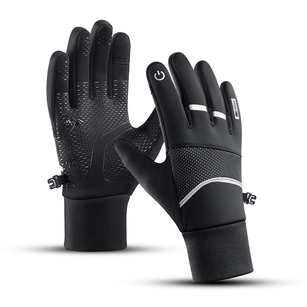 autumn and winter outdoor keep warm gloves men‘s sports touch screen cycling cycling gloves women‘s waterproof cold protection thickening non-slip