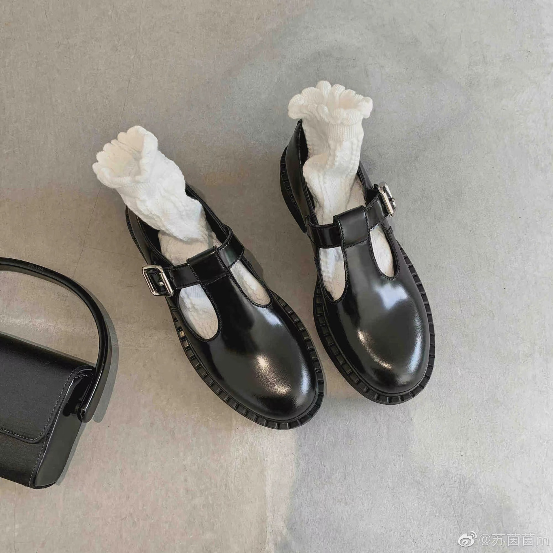 【sheii苏茵茵】日落晚风～圆头扣带粗跟厚底玛丽珍单鞋女小皮鞋