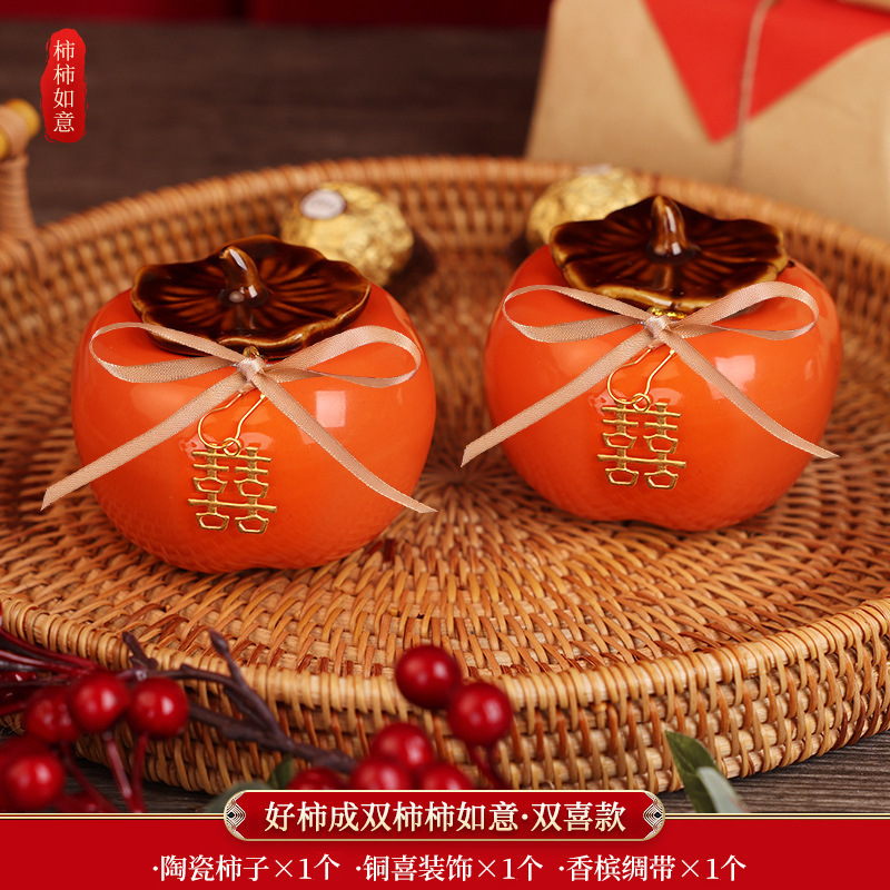 Wedding Persimmon New Wedding Products Hand Gift Lucky Persimmon Ceremony Sense Gift Decoration Engagement Decoration All Products