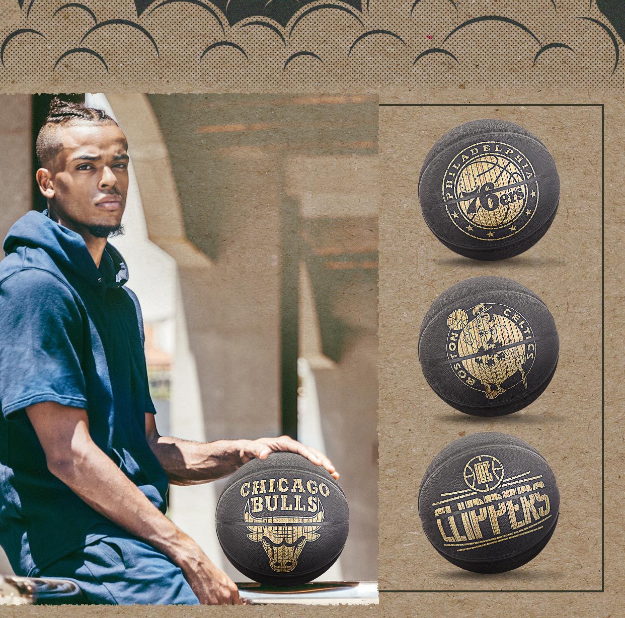 斯伯丁官方正品湖人队队徽篮球室内室外比赛学生七号成人76-606y