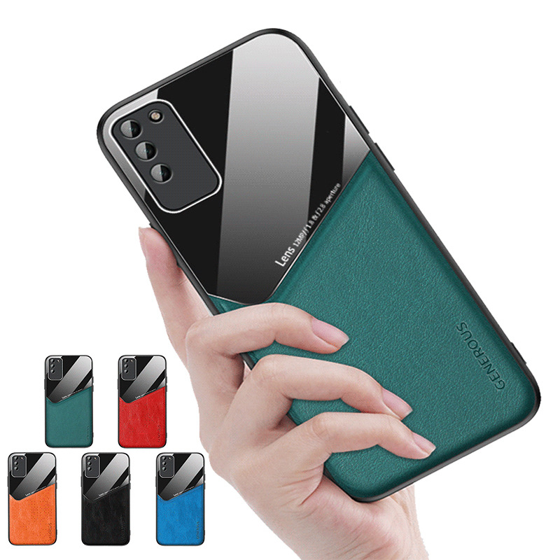 适用华为荣耀x10手机壳畅享10s精孔磁吸皮纹20pro创意30s保护套