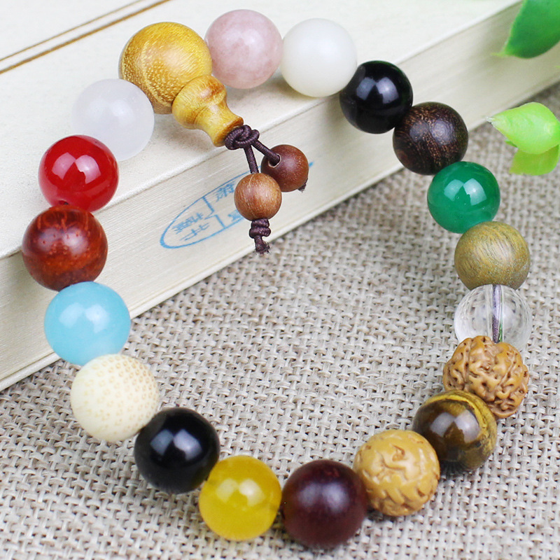 批发厂家十八籽手串菩提男女18籽手链十八子多宝佛珠念珠饰品代发