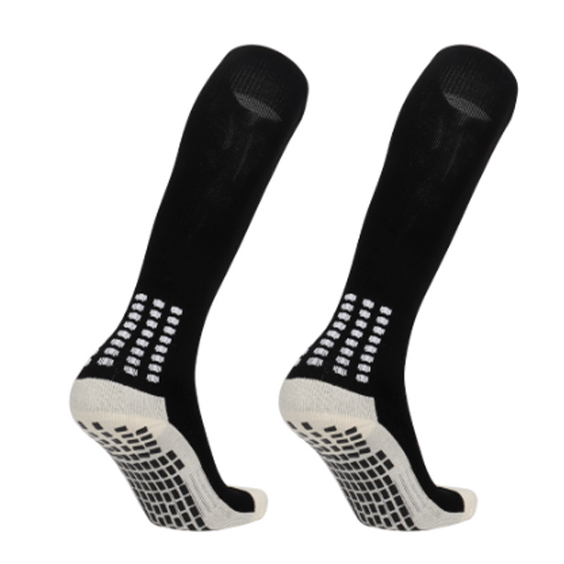 Customized Soccer Socks Men's Long Square Glue Dispensing Non-Slip Thick Towel Bottom over the Knee Student Training Sports Socks