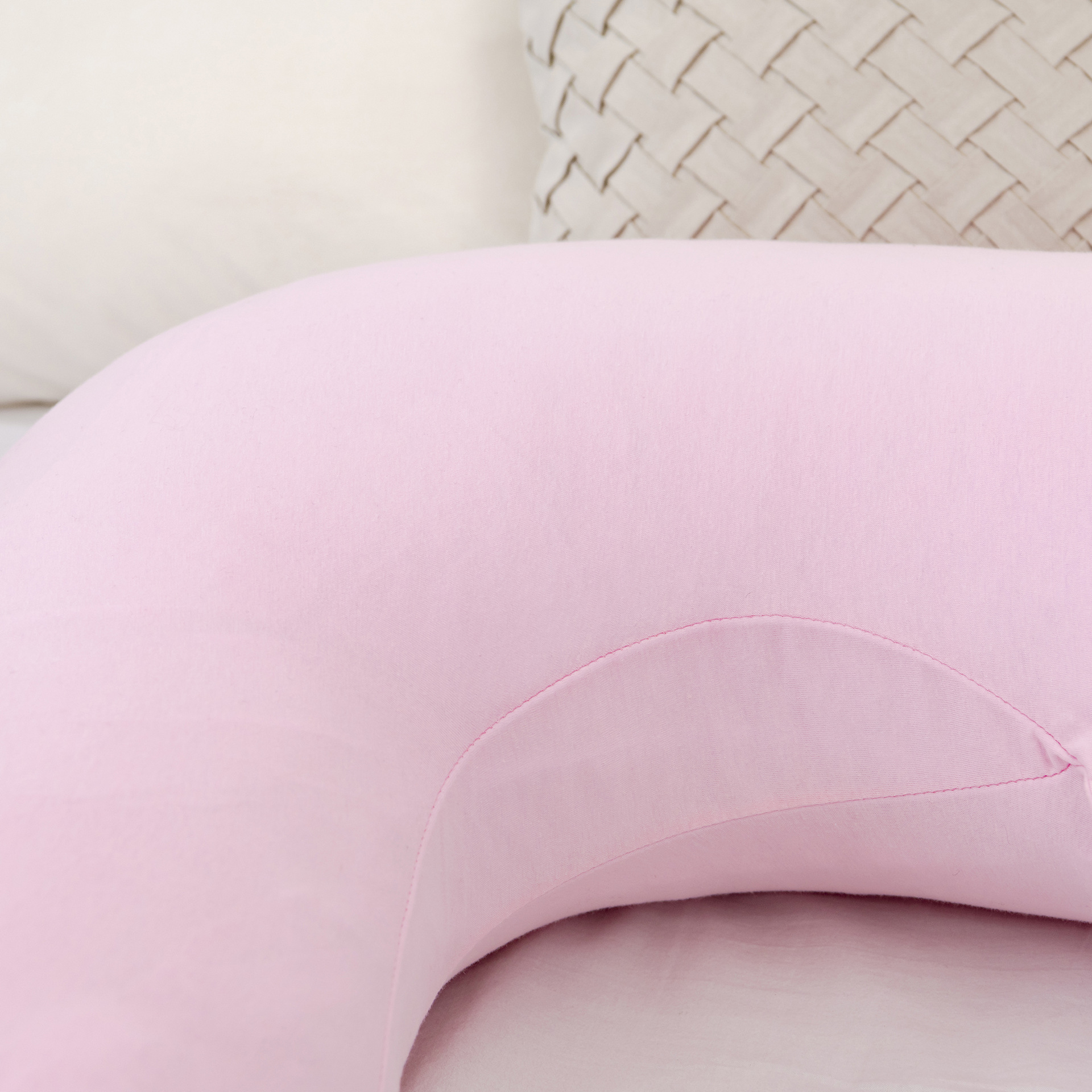 [Customized Processing] Amazon Pink C- Type Cotton Pregnancy Pillow Pregnant Women Pure Cotton Pillows Waist Pillow Sleeping Pillow