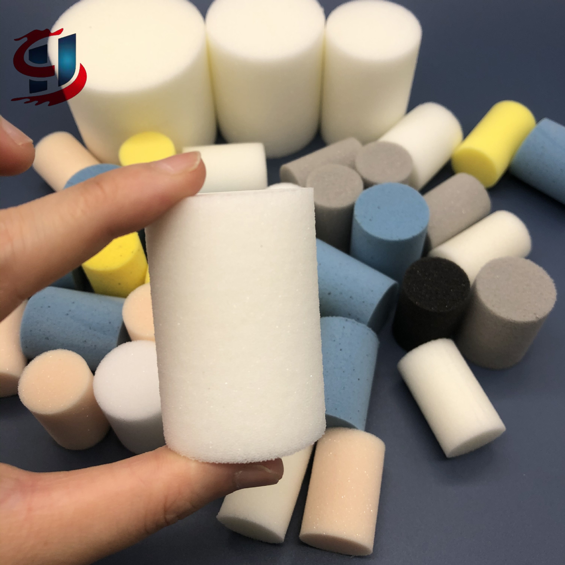 批发高密度海绵圆柱气动管道清洁射弹 船舶火车管道油污清洁海绵