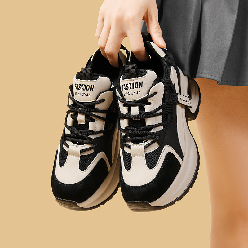 邻家天使软底气垫运动鞋2024春秋新款百搭休闲鞋女士旅游鞋808-16