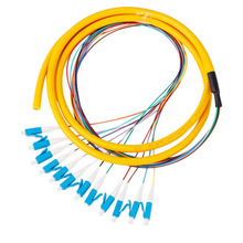 ST/LC/FC/SC型12芯单模束状尾纤1.5米光纤配线架终端盒光纤尾纤