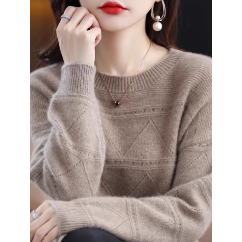 毛衣女士2023新款尾单冬装尾货秋冬季加厚针织春秋装外贸内搭专柜