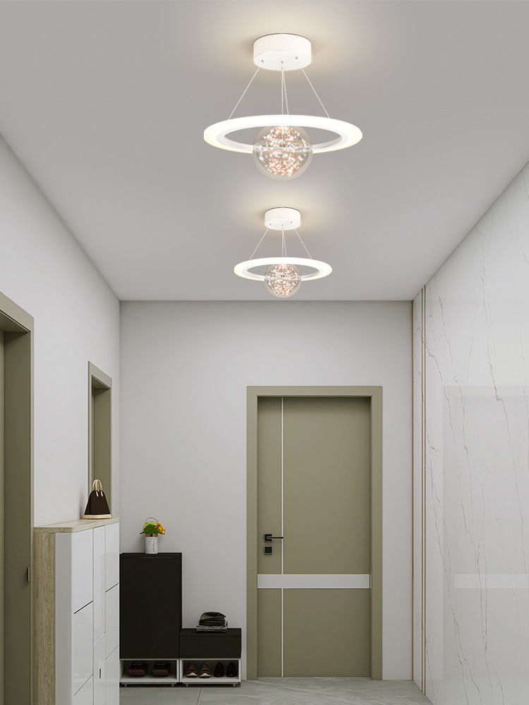 Nordic Starry Aisle Entrance Light High-Profile Figure Light Luxury and Simplicity Balcony Stairs Hallway Corridor Bedroom Small Droplight