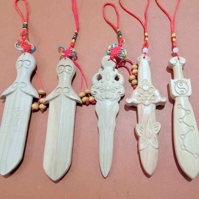 玲珑阁龙头剑 龙头刀雕刻桃木宝剑龙头刀龙头剑龙头杵-阿里巴巴