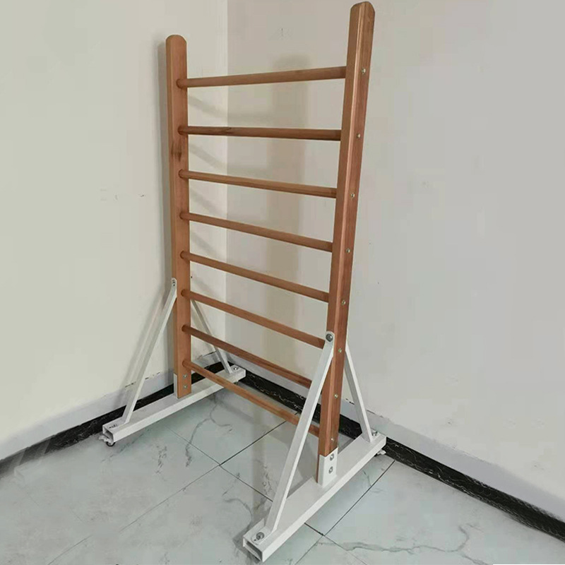 批发木质肋木架水曲柳脊柱侧弯矫形康复训练固定免打孔引体向上架