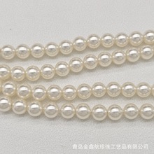 厂家供应水晶玻璃全孔珍珠 650色正圆玻璃仿珍珠手链项链DIY配件