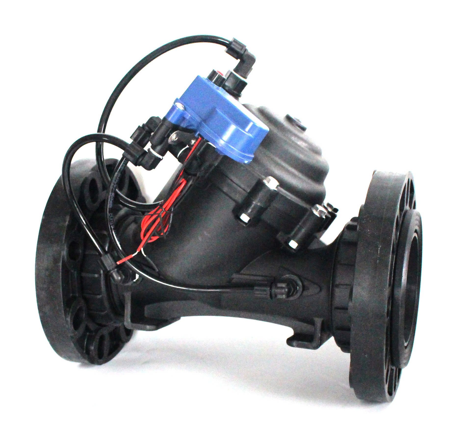 赞臣带法兰低电压低功耗带外部手动开关智能精准控制灌溉电磁阀