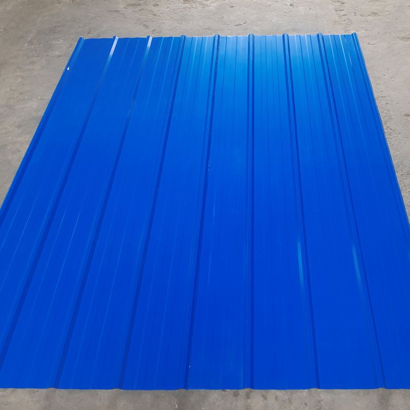 彩钢瓦彩钢板蓝色铁皮卷施工小草绿批发厂家直销加厚铁板养殖围栏