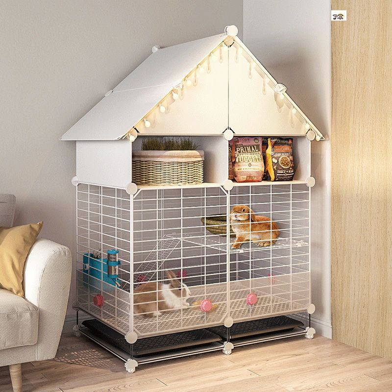 兔子笼子专用大号家用室内新型自动清粪小兔子窝屋别墅防喷尿兔笼