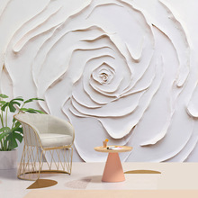3d立体电视沙发艺术墙布仿真水泥浮雕壁纸美容院壁画直播间背景墙