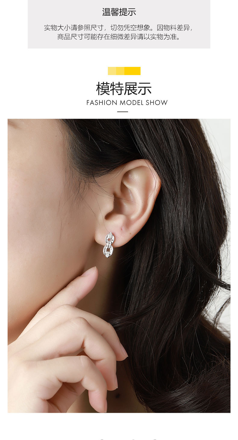 玖心缘 钻石耳钉女18k金耳环砖石耳饰白金耳坠女生迷你耳扣