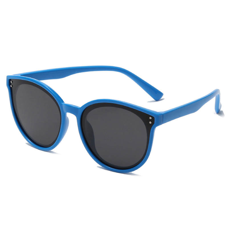 2023 New Silicone Soft Frame Children's Polarized Sunglasses UV-Proof Sunglasses Boys and Girls Personality Retro Glasses