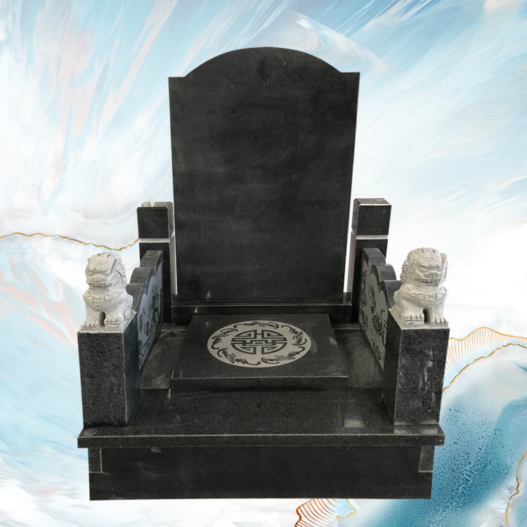 湖南长沙墓碑图片  墓碑对联七字  传统墓碑样品