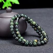 正品天然药王石项链塔链圆珠送证书磁石项链磁疗颈椎病保健养生