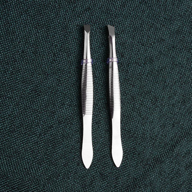 不锈钢眉夹 斜口眉夹 修眉毛夹子眉毛镊子 平嘴夹 斜嘴夹 夹眉毛