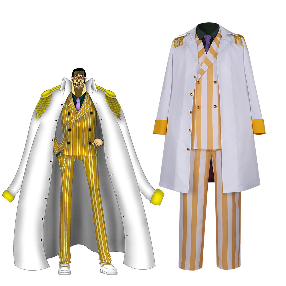 海贼王cos服海军三大将黄猿cosplay服装披风全套动漫角色扮演服装