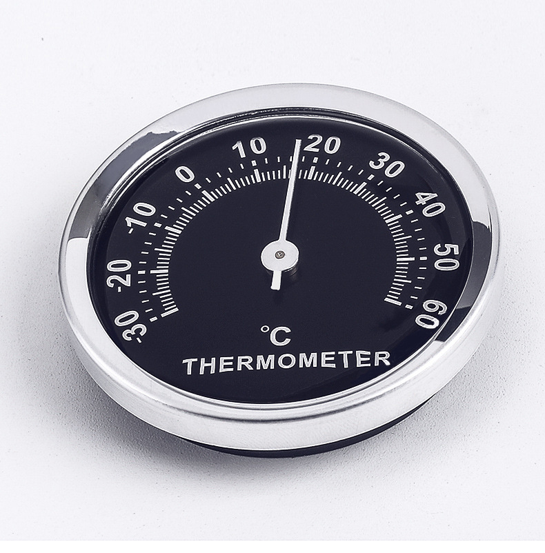 58mm温度计室内家用 创意客厅户外壁挂式温度计 温度表免电池