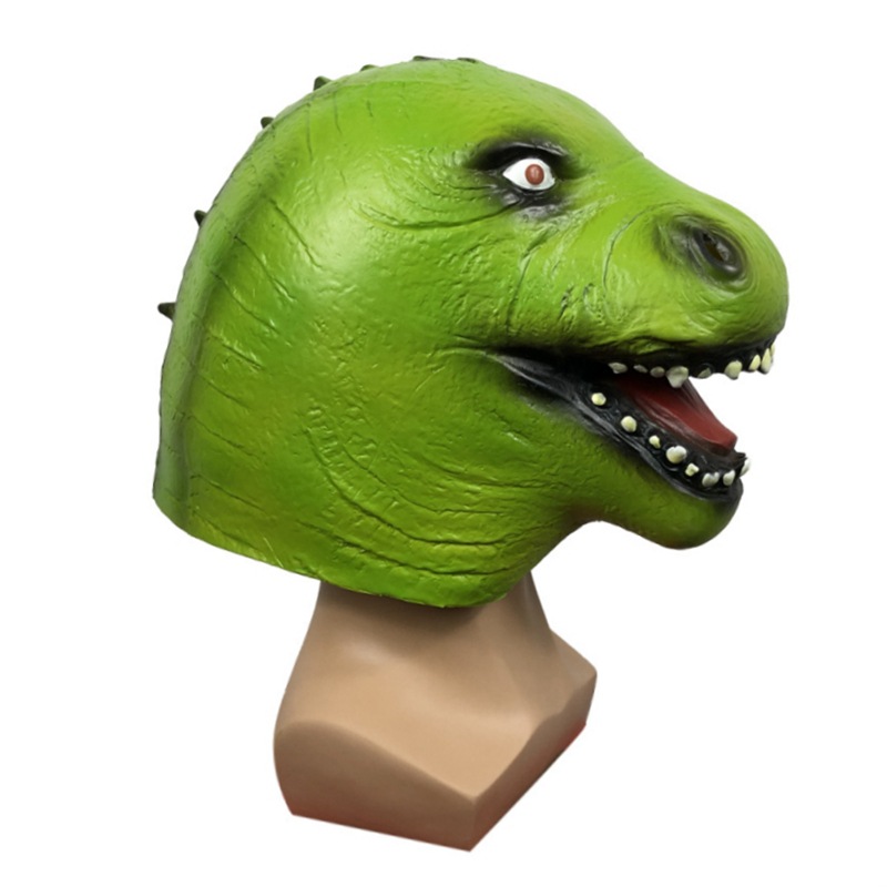 搞笑恐龙面具动物头套 化妆舞会可爱卡通头饰 万圣节派对表演道具