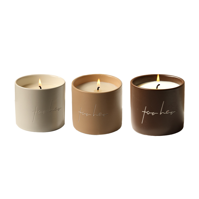 New Aromatherapy Candle Nordic Style Simple High Sense Bedroom Decoration Decoration Candle Cup Diffuse Soy Wax Fragrance