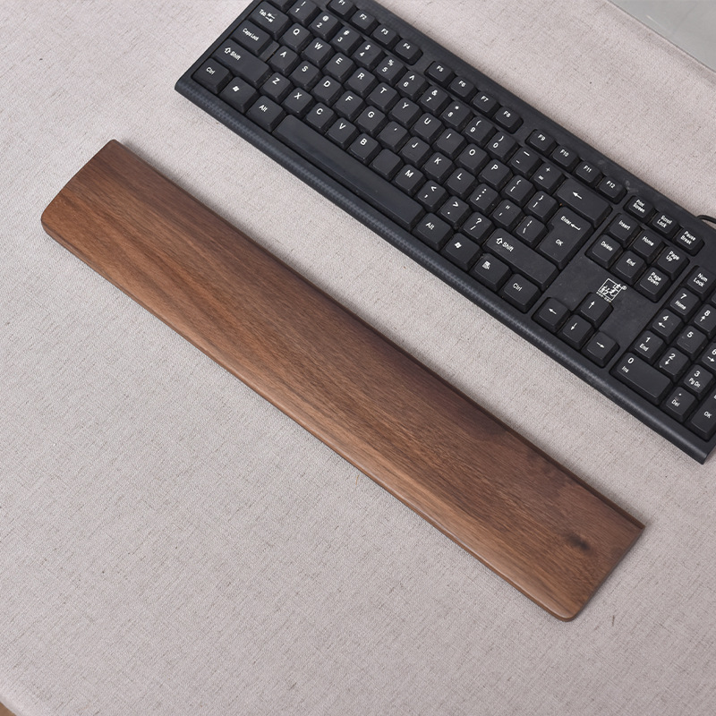 Wooden Keyboard Cushioning Keyboard Base Support Black Walnut Wrist Splint Wrist Rest Notebook Wooden Pallet Hand Guard Wrist Rest