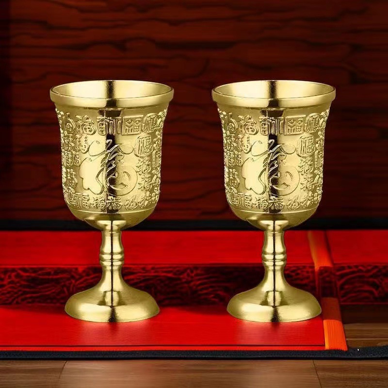 new gold wine glass creative goblet gold cup silver cup gift daily use modern white shot glass household shooter glass