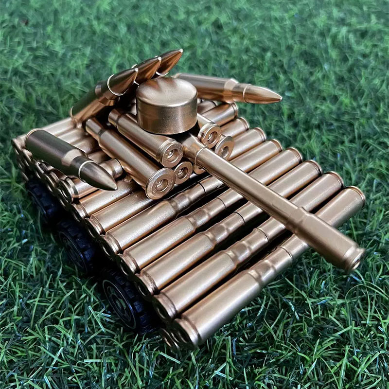 金属坦克模型摆件 办公室军旅弹壳中型坦克纪念品六轮坦克-阿里巴巴