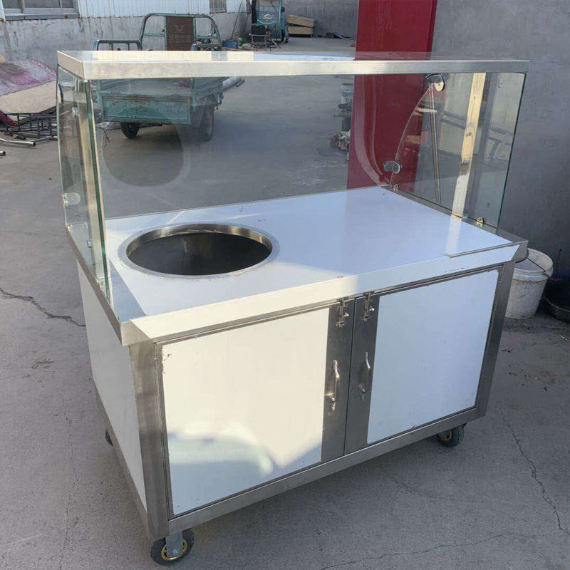 凉皮车凉菜凉面早餐车手推外卖车卤菜摊位车冰粉车小吃车推车移动