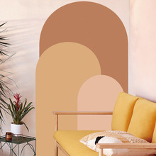 TMS029跨境Boho拱形墙贴客厅卧室背景墙壁画 自粘PVC波西米亚贴纸