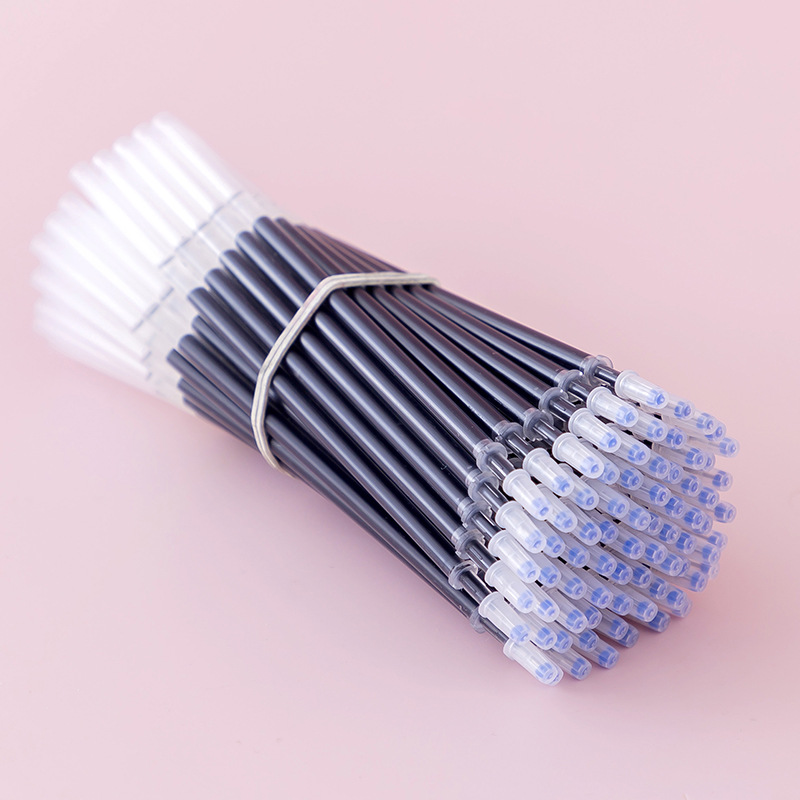 中性笔芯0.5全针管头黑色水笔替芯批发蓝色红色办公中性笔替换芯