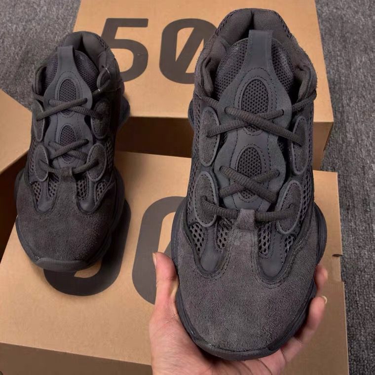 莆田椰子yeezy500黑武士情侣潮鞋纯原海盐骨白真爆男女运动老爹鞋