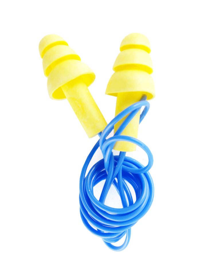 3m4004圣诞树型游泳耳塞工业睡眠学习隔音静音降噪防噪音带线耳塞