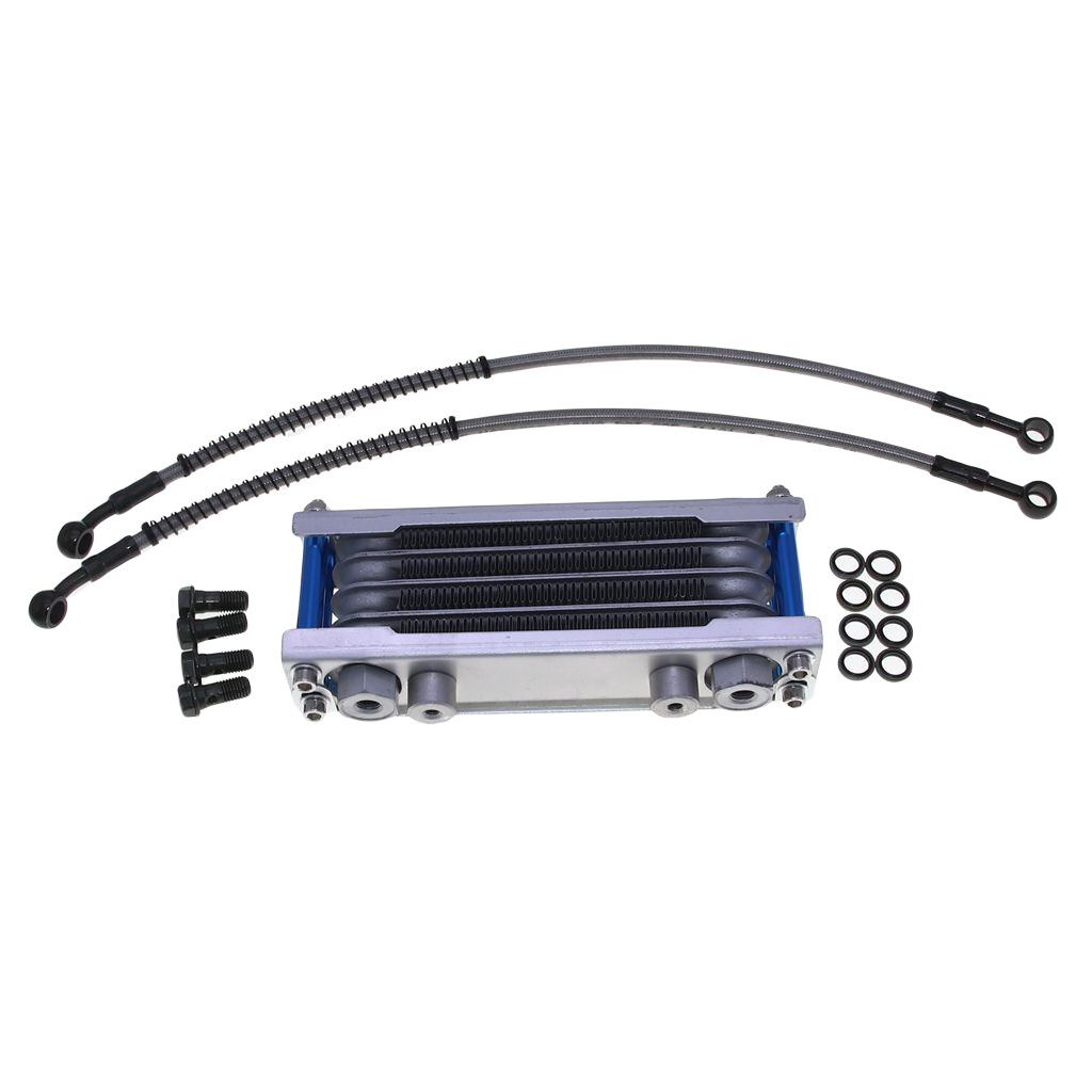 越野摩托车卧式发动机改装油冷器小金童小猴子沙滩车机油散热器