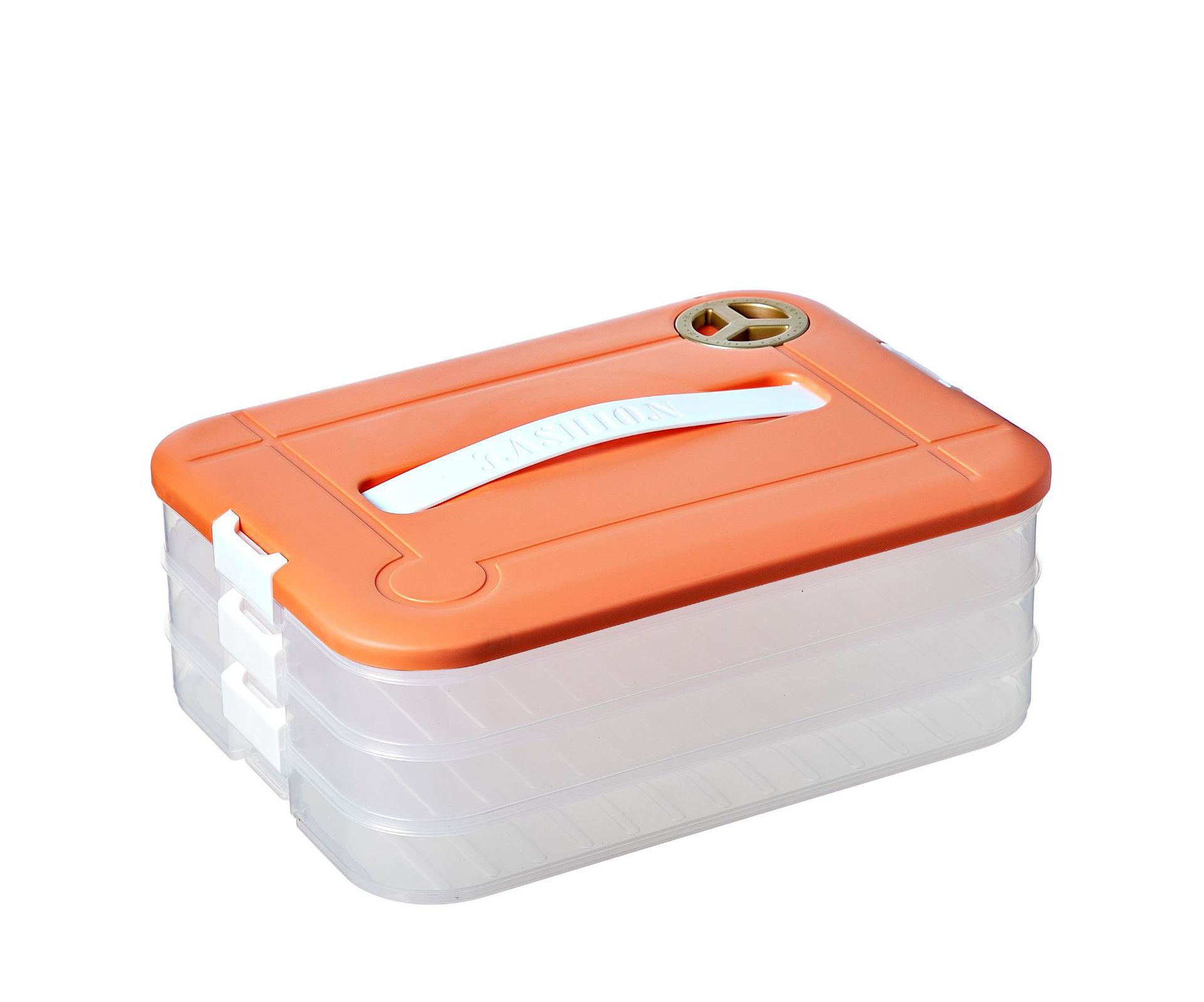 Portable Kitchen with Timing Large Capacity Crisper Dumpling Plate Storage Box