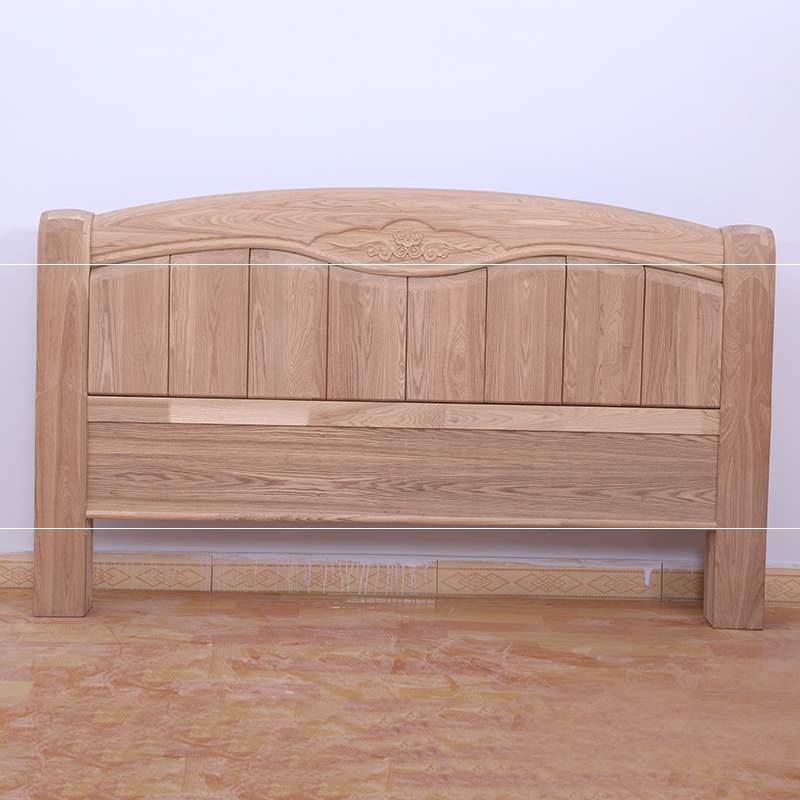 5橡木床头米白m靠背美式/m1.8白休闲m毛坯实木胚婚床/家具1.