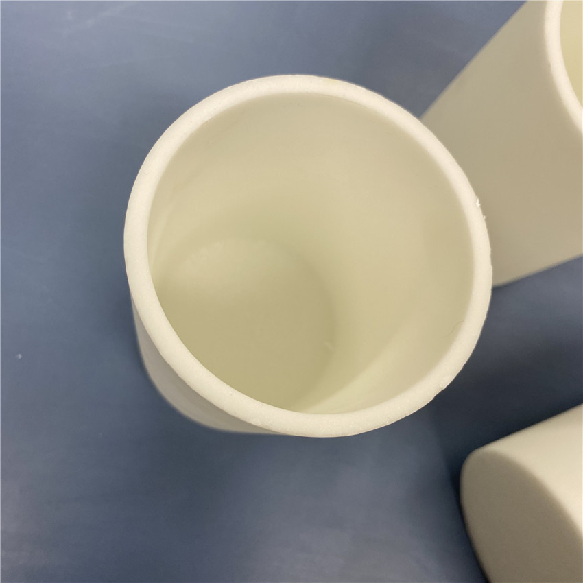 70x100mm 耐高温熔炼铂贵金属用 氧化镁圆柱形陶瓷坩埚