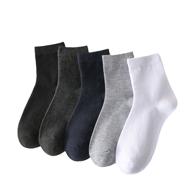 2024 Socks Men's Winter Pure Cotton Men's Mid-Calf Long Socks Deodorant Athletic Socks Winter Men's Cotton Socks Cotton Men's Socks