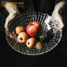 德国Nachtmann水果盘客厅欧式简约大号糖果碗玻璃果盆果斗干果盘