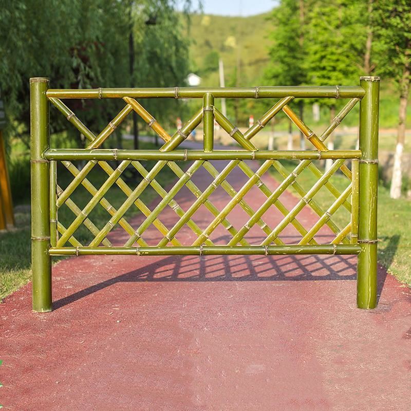 仿竹护栏竹篱笆围墙栏杆户外栅栏室外围栏菜园草坪庭院装饰竹子门