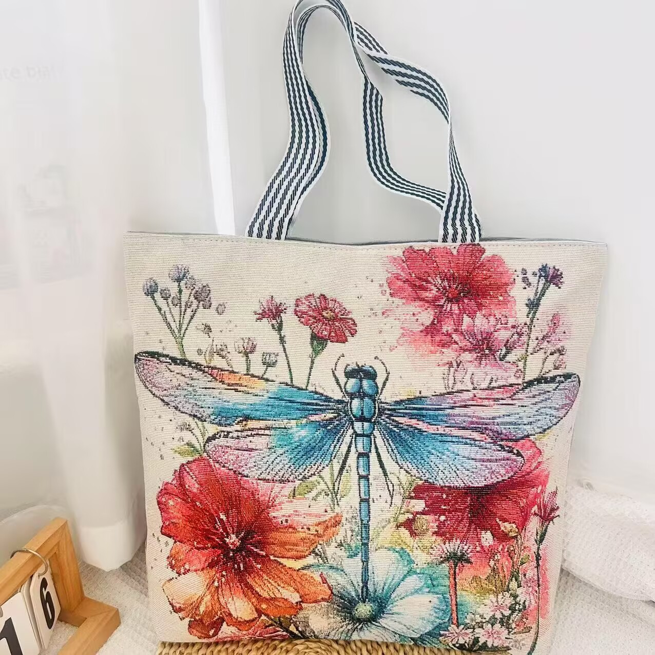 外贸供应缅甸泰国潮流绣花帆布包时尚女包大容量简约单肩包特色