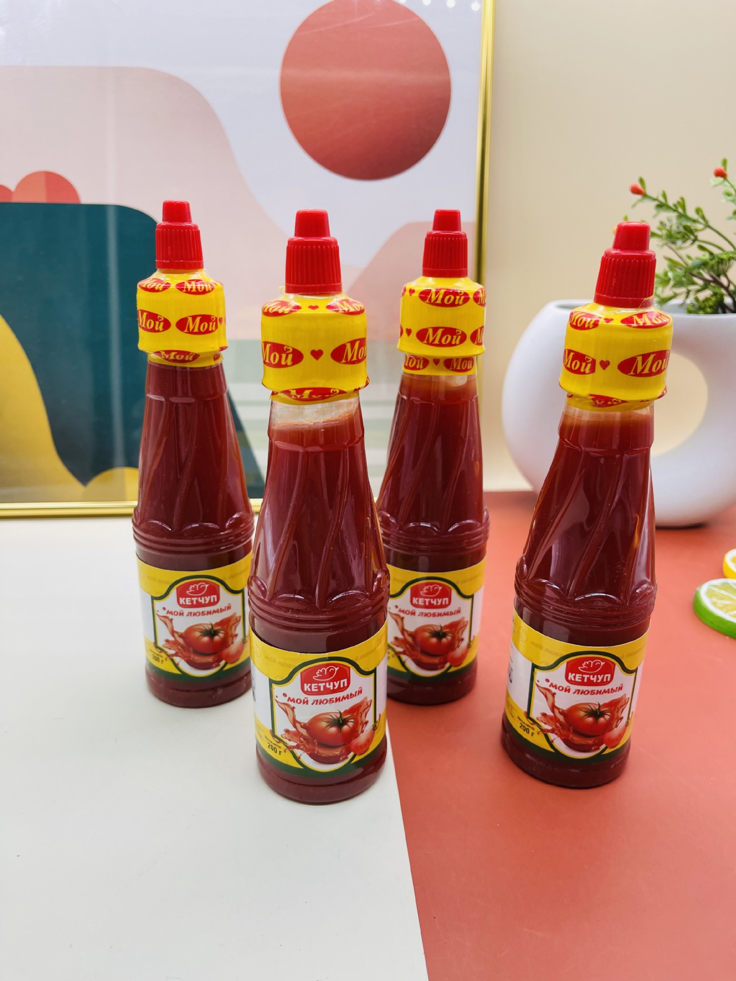 俄罗斯小瓶200克番茄酱 调味料 一件代发批发