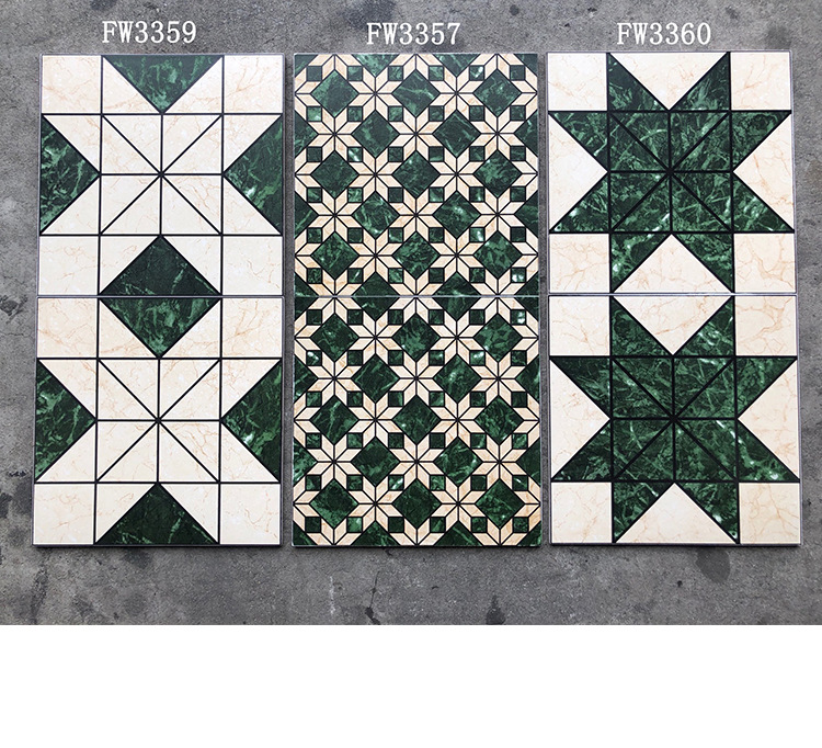 复古港风瓷砖摩洛哥墨绿色花砖阳台厨房卫生间墙砖地砖民宿地板砖
