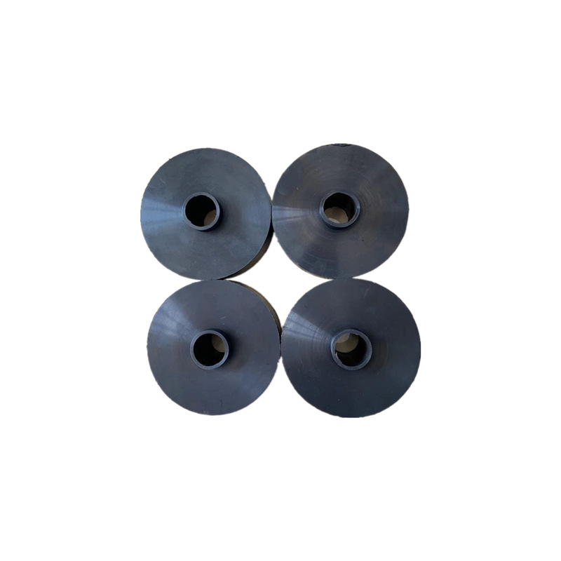 橡胶减震垫缓冲垫圆形空调风机水泵隔音防震垫脚机械黑色工业橡胶