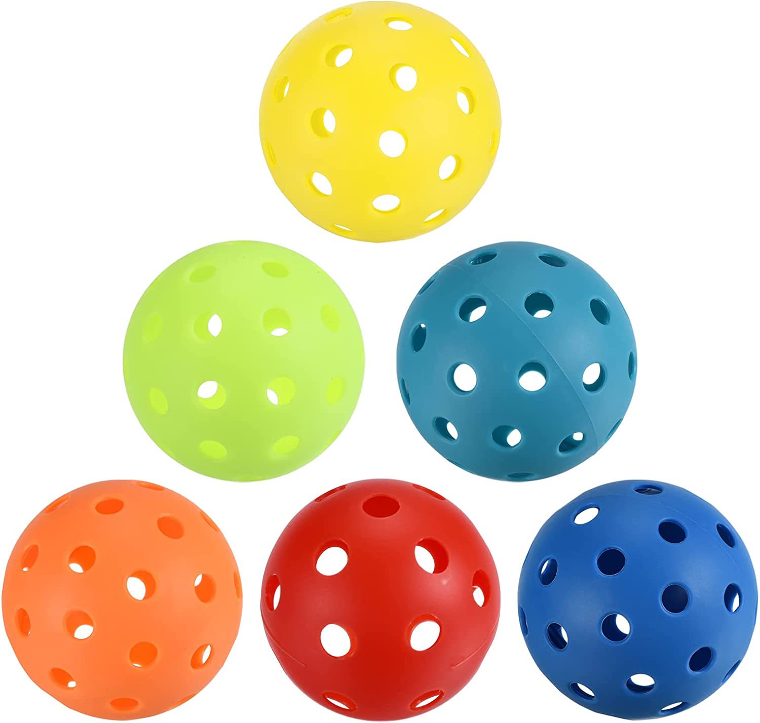 74mm匹克球40孔室内室外练习比赛注塑微软匹克球pickleball洞洞球