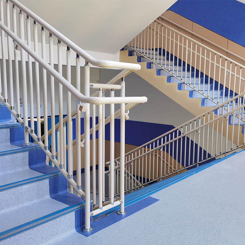 厂家直供树脂楼梯扶手 新型树脂楼梯栏杆幼儿园学校楼梯坡道扶手